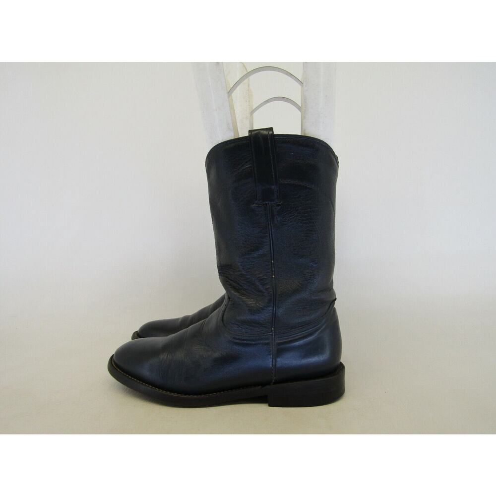 Cowtown Womens Size 5.5 M Blue Leather Roper Cowboy Western Boots